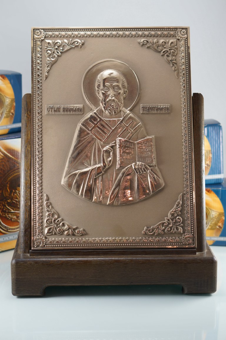 Икона "Святой Николай Чудотворец", Сувенир, Подарок верующему, Подарок православному